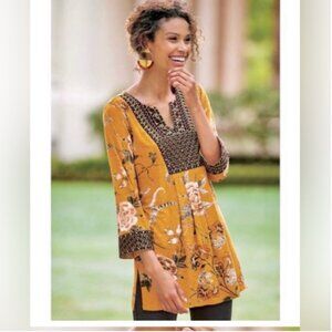 Soft Surroundings Embroidered Tunic